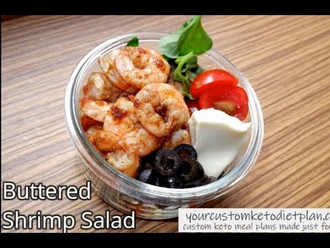 Buttered Keto shrimp salad