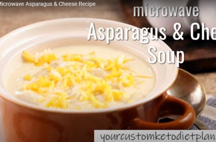 Keto Microwave Asparagus & Cheese Soup Recipe